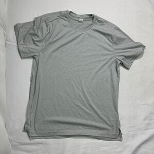 NEW Qty 2ea. Sport-Tek Performance Tee Men M Silver Polyester Athletic Gym